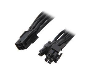 Rosewill RCDV-12004 - 9.8" (250 mm) Single Sleeve 6-Pin to 6 + 2-Pin VGA Extension Cable - Male to Female Rosewill RCDV-12004 - 9.8" (250 mm) Single Sleeve 6-Pin to 6 + 2-Pin VGA Extension Cable - Male to Female