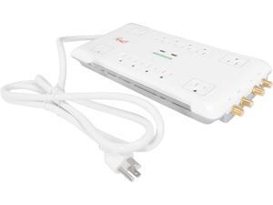 Rosewill RHSP-13004 Power Surge Protector - Slim, 12-Outlet, Surge Block, Fireproof, 4320 Joules / 58dB Protection - 2-Port, 2.1A USB Charger, LED Protection Status Indicator Rosewill RHSP-13004 Power Surge Protector - Slim, 12-Outlet, Surge Block, Fireproof, 4320 Joules / 58dB Protection - 2-Port, 2.1A USB Charger, LED Protection Status Indicator