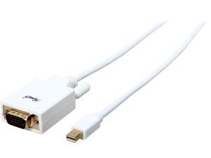 Rosewill RCDC-14022 - 6-Foot White Mini DisplayPort to VGA Cable - 32 AWG, Male to Male Rosewill RCDC-14022 - 6-Foot White Mini DisplayPort to VGA Cable - 32 AWG, Male to Male