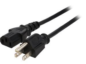 Rosewill RCPC-14004 - 6-Foot 18 AWG Power Cord / Cable with 3-Conductor PC Socket (C13/5-15P) - Black Rosewill RCPC-14004 - 6-Foot 18 AWG Power Cord / Cable with 3-Conductor PC Socket (C13/5-15P) - Black