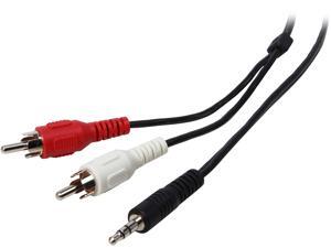 Tripp Lite P314-012 Audio Y Splitter Adapter 3.5MM Plug/2 RCA Plugs Male to Male Tripp Lite P314-012 Audio Y Splitter Adapter 3.5MM Plug/2 RCA Plugs Male to Male