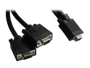 Tripp Lite P516-001 1 ft. VGA/XVGA Monitor Y Splitter Cable(HD15M / 2xHD15F) Tripp Lite P516-001 1 ft. VGA/XVGA Monitor Y Splitter Cable(HD15M / 2xHD15F)