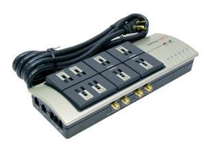 CyberPower 895 10 Feet 4 Transformer Spaced
4 Non-Transformer Spaced Outlets 3600 joules Surge Protector