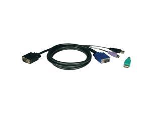 TRIPP LITE 6 ft. PS/2 & USB (2-in-1) KVM Cable Kit for B042-Series KVM Switch P780-006 TRIPP LITE 6 ft. PS/2 & USB (2-in-1) KVM Cable Kit for B042-Series KVM Switch P780-006