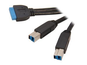 Atech Flash U3-CBL20A 3.2 ft. Black USB 3.0 A to B Cable Atech Flash U3-CBL20A 3.2 ft. Black USB 3.0 A to B Cable