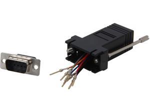C2G 02947 RJ45 to DB9 Male Modular Adapter - Black C2G 02947 RJ45 to DB9 Male Modular Adapter - Black