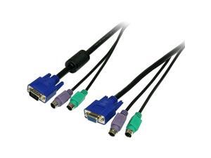 StarTech 6 ft. PS/2-Style 3-in-1 KVM Switch Cable SVPS23N1_6 StarTech 6 ft. PS/2-Style 3-in-1 KVM Switch Cable SVPS23N1_6