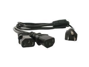 StarTech Model PXT101Y 6 ft. Standard Y Computer Power Cord NEMA 5-15P to 2x C13 StarTech Model PXT101Y 6 ft. Standard Y Computer Power Cord NEMA 5-15P to 2x C13
