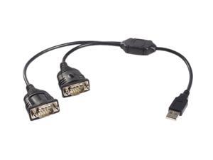 StarTech ICUSB232C2 2 Port USB to RS232 Serial DB9 Adapter Cable StarTech ICUSB232C2 2 Port USB to RS232 Serial DB9 Adapter Cable