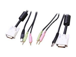 StarTech 6 ft. KVM Cable for DVI and USB KVM Switches with Audio & Microphone DVID4N1USB6 StarTech 6 ft. KVM Cable for DVI and USB KVM Switches with Audio & Microphone DVID4N1USB6