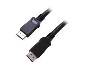 StarTech DISPLPORT25L 25 ft. Black 1 x DisplayPort Male to 1 x DisplayPort Male DisplayPort Cable with Latches M/M M-M StarTech DISPLPORT25L 25 ft. Black 1 x DisplayPort Male to 1 x DisplayPort Male DisplayPort Cable with Latches M/M M-M