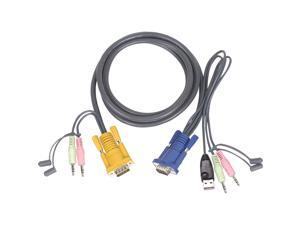 IOGEAR 10 ft. USB KVM Cable for GCS1758/1732/1734 G2L5303U IOGEAR 10 ft. USB KVM Cable for GCS1758/1732/1734 G2L5303U