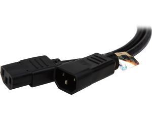 Tripp Lite Model P004-004-13A 4 ft. Black 16AWG SJT, 13A, 100-250V IEC-320-C14 to IEC-320-C13 Power Cord Male to Female Tripp Lite Model P004-004-13A 4 ft. Black 16AWG SJT, 13A, 100-250V IEC-320-C14 to IEC-320-C13 Power Cord Male to Female