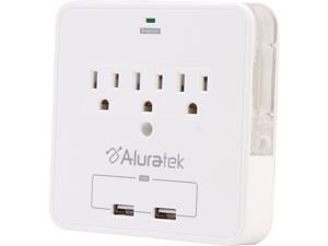 Aluratek AUCS07F Mini Surge Dual USB Charging Station with Holding Trays Aluratek AUCS07F Mini Surge Dual USB Charging Station with Holding Trays