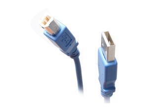 BYTECC USB2-10AB-B 10 ft. Blue Type A Male to Type B Male Cable BYTECC USB2-10AB-B 10 ft. Blue Type A Male to Type B Male Cable