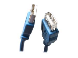 BYTECC USB2-10MF-B 10 ft. Blue Type A Male to Type A Female USB 2.0 Extension Cable BYTECC USB2-10MF-B 10 ft. Blue Type A Male to Type A Female USB 2.0 Extension Cable