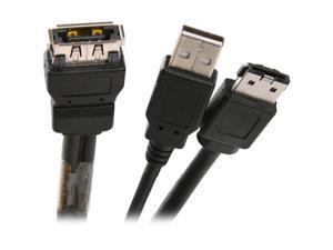 BYTECC USATA-118UE 18" USB + eSATA to USB/eSATA Cable BYTECC USATA-118UE 18" USB + eSATA to USB/eSATA Cable