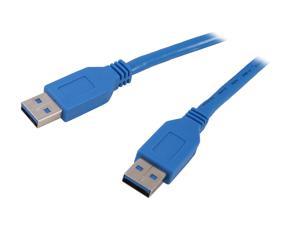 BYTECC USB3-03AA-B 3 ft. Blue USB 3.0 Cable - A Male to Type A Male BYTECC USB3-03AA-B 3 ft. Blue USB 3.0 Cable - A Male to Type A Male
