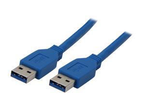 BYTECC USB3-10AA-B 10 ft. Blue USB 3.0 Cable - A Male to Type A Male BYTECC USB3-10AA-B 10 ft. Blue USB 3.0 Cable - A Male to Type A Male