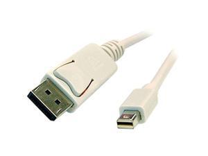 BYTECC Model DPR-03 3 ft Mini DisplayPort Male to DisplayPort Male Video Cable M-M BYTECC Model DPR-03 3 ft Mini DisplayPort Male to DisplayPort Male Video Cable M-M