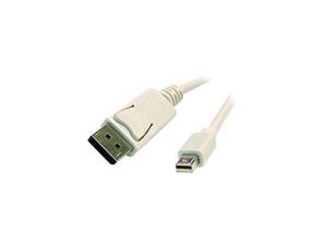 BYTECC Model DPR-06 6 ft Mini DisplayPort Male to DisplayPort Male Video Cable M-M BYTECC Model DPR-06 6 ft Mini DisplayPort Male to DisplayPort Male Video Cable M-M