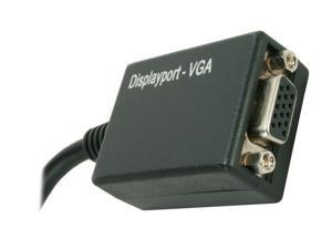 BYTECC DP-VGA005MF DisplayPort to VGA Female Cable Adaptor 0.5ft (6") w/IC BYTECC DP-VGA005MF DisplayPort to VGA Female Cable Adaptor 0.5ft (6") w/IC