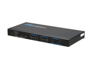 BYTECC HMMSS402 4x2 True Matrix HDMI® Switcher Amplifier Splitter w/ IR Remote Support 3D HDCP 1080P and L/R Audio Output 4 in 2 out HDMI Ports BYTECC HMMSS402 4x2 True Matrix HDMI® Switcher Amplifier Splitter w/ IR Remote Support 3D HDCP 1080P and L/R Audio Output 4 in 2 out HDMI Ports