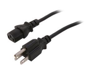 BYTECC Model POWERCORD-6K 6 ft. 18AWG Power Cord w/ 3 Conductor PC Power Connector - Black BYTECC Model POWERCORD-6K 6 ft. 18AWG Power Cord w/ 3 Conductor PC Power Connector - Black