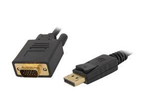 BYTECC DPVGA-06 6 ft. Black Display Port to VGA Cable M-M BYTECC DPVGA-06 6 ft. Black Display Port to VGA Cable M-M