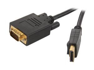 BYTECC DPVGA-10 10 ft. Black Display Port to VGA Cable M-M BYTECC DPVGA-10 10 ft. Black Display Port to VGA Cable M-M
