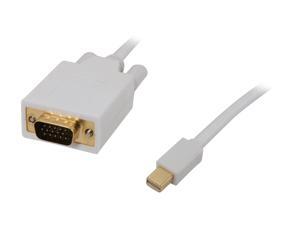 BYTECC Model MDPVGA-10 10 ft. Mini Display Port to VGA Cable M-M BYTECC Model MDPVGA-10 10 ft. Mini Display Port to VGA Cable M-M