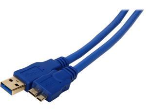 BYTECC USB3-2M-A/MICRO 6ft Blue SuperSpeed Cable BYTECC USB3-2M-A/MICRO 6ft Blue SuperSpeed Cable