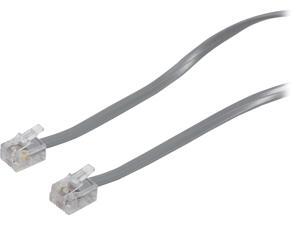 C2G Model 09594 75 ft RJ11 Modular Telephone Cable M-M C2G Model 09594 75 ft RJ11 Modular Telephone Cable M-M