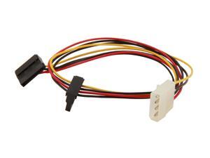 Evercool EC-ST004 50cm (19.69") 4pin Molex to dual SATA adapter 4pin PSU Molex to 2 x 15pin SATA power Evercool EC-ST004 50cm (19.69") 4pin Molex to dual SATA adapter 4pin PSU Molex to 2 x 15pin SATA power
