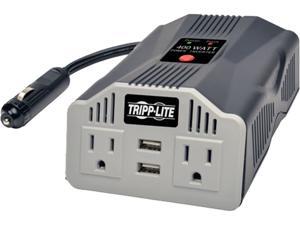 TRIPP LITE PV400USB PowerVerter Ultra-Compact Car Inverter with 2 Outlets and 2 USB Charging Ports TRIPP LITE PV400USB PowerVerter Ultra-Compact Car Inverter with 2 Outlets and 2 USB Charging Ports