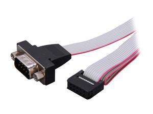 StarTech Model PNL9M16 16" 9 Pin Serial Male to 10 Pin Motherboard Header Panel Mount Cable M-F StarTech Model PNL9M16 16" 9 Pin Serial Male to 10 Pin Motherboard Header Panel Mount Cable M-F