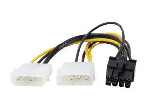 StarTech LP4PCIEX8ADP 6" LP4 to 8 Pin PCI Express Video Card Power Cable Adapter M-M StarTech LP4PCIEX8ADP 6" LP4 to 8 Pin PCI Express Video Card Power Cable Adapter M-M