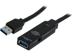 StarTech USB3AAEXT5M 16.4 ft. (5m) Black USB 3.0 Active Extension Cable StarTech USB3AAEXT5M 16.4 ft. (5m) Black USB 3.0 Active Extension Cable