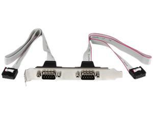 StarTech Model PLATE9M2P16 16" 2 Port DB9 Serial Port Bracket to 10 Pin Header StarTech Model PLATE9M2P16 16" 2 Port DB9 Serial Port Bracket to 10 Pin Header