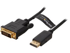 StarTech DP2DVIMM3BS 3 Feet Black Connector A: 1 - DisplayPort (20 pin) Male
Connector B: 1 - DVI-D (25 pin) Male DisplayPort to DVI Active Adapter Converter Cable StarTech DP2DVIMM3BS 3 Feet Black Connector A: 1 - DisplayPort (20 pin) Male
Connector B: 1 - DVI-D (25 pin) Male DisplayPort to DVI Active Adapter Converter Cable