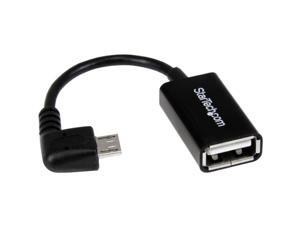 StarTech.com 5in Right Angle Micro USB to USB OTG Host Adapter M/F StarTech.com 5in Right Angle Micro USB to USB OTG Host Adapter M/F
