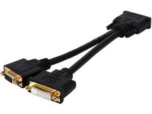 StarTech DVI92030202L 8in Wyse DVI Splitter Cable - DVI-I to DVI-D and VGA - M/F - Comparable to Wyse DVI Y-Cable StarTech DVI92030202L 8in Wyse DVI Splitter Cable - DVI-I to DVI-D and VGA - M/F - Comparable to Wyse DVI Y-Cable