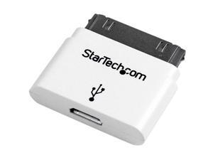 StarTech.com White Apple 30-pin Dock Connector to Micro USB Adapter for iPhone / iPod / iPad with Stepped Connector StarTech.com White Apple 30-pin Dock Connector to Micro USB Adapter for iPhone / iPod / iPad with Stepped Connector
