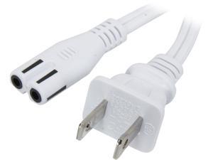 StarTech Model PXT101NB6W 6 ft. Standard Laptop Power Cord - NEMA 1-15P to C7 StarTech Model PXT101NB6W 6 ft. Standard Laptop Power Cord - NEMA 1-15P to C7