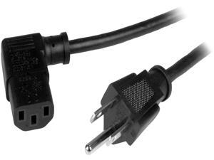 StarTech Model PXT101L3 3 ft. Computer Power Cord - NEMA 5-15P to Right-Angle C13 StarTech Model PXT101L3 3 ft. Computer Power Cord - NEMA 5-15P to Right-Angle C13