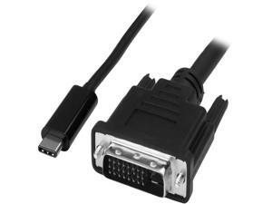 StarTech CDP2DVIMM2MB USB-C to DVI Cable - 6 ft. / 2m - 1080p - 1920 x 1200 - USB-C DVI Monitor Cable - USB C Cable - Computer Monitor Cable StarTech CDP2DVIMM2MB USB-C to DVI Cable - 6 ft. / 2m - 1080p - 1920 x 1200 - USB-C DVI Monitor Cable - USB C Cable - Computer Monitor Cable