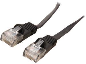Coboc CY-CAT6-07-Black 7ft. 32AWG Cat 6 Black Color 550MHz UTP Flat Ethernet Stranded Copper Patch cord /Molded Network lan Cable Coboc CY-CAT6-07-Black 7ft. 32AWG Cat 6 Black Color 550MHz UTP Flat Ethernet Stranded Copper Patch cord /Molded Network lan Cable
