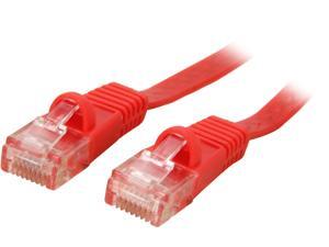 Coboc CY-CAT6-0.5-Red 0.5ft.(6in.) 32AWG Cat 6 Red Color 550MHz UTP Flat Ethernet Stranded Copper Patch cord /Molded Network lan Cable Coboc CY-CAT6-0.5-Red 0.5ft.(6in.) 32AWG Cat 6 Red Color 550MHz UTP Flat Ethernet Stranded Copper Patch cord /Molded Network lan Cable