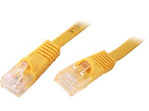 Coboc CY-CAT6-100-Yellow 100ft. 32AWG Cat 6 Yellow Color 550MHz UTP Flat Ethernet Stranded Copper Patch cord /Molded Network lan Cable Coboc CY-CAT6-100-Yellow 100ft. 32AWG Cat 6 Yellow Color 550MHz UTP Flat Ethernet Stranded Copper Patch cord /Molded Network lan Cable