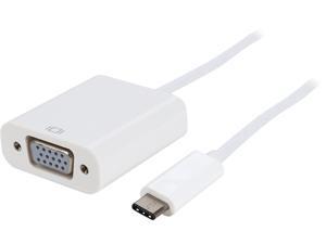 Coboc AD-ALT-C2VGA-6WH 6inch White DisplayPort ALT USB 3.1 Type C to VGA Adapter Converter - DP ALT USB-C to VGA - 1920 x 1080p Resolution Coboc AD-ALT-C2VGA-6WH 6inch White DisplayPort ALT USB 3.1 Type C to VGA Adapter Converter - DP ALT USB-C to VGA - 1920 x 1080p Resolution